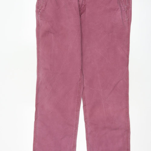 Fat Face Men’s Pink 34in Cotton Straight Chino Trousers