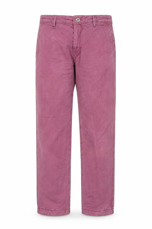 Fat Face Men’s Pink 34in Cotton Straight Chino Trousers