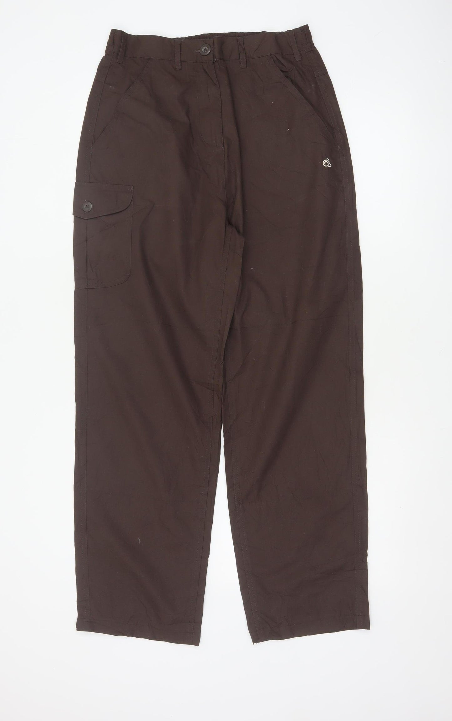 Craghoppers Women’s Brown UK 12 Regular Cargo Tapered Trousers