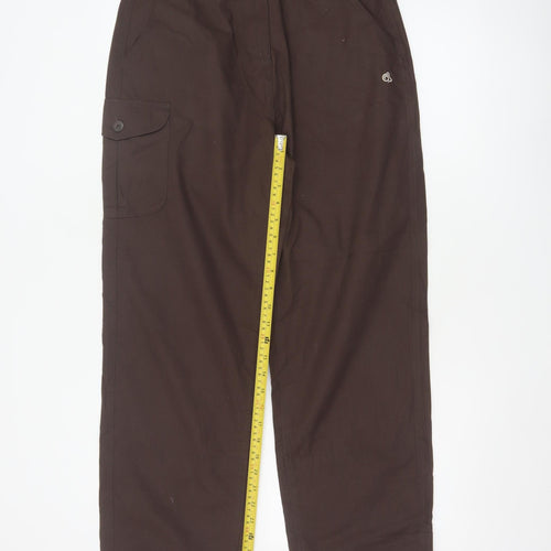 Craghoppers Women’s Brown UK 12 Regular Cargo Tapered Trousers