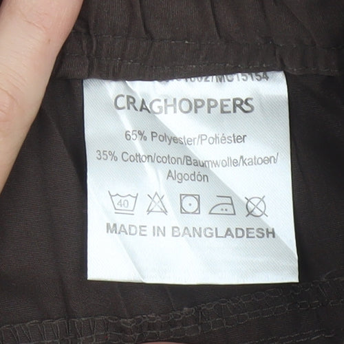 Craghoppers Women’s Brown UK 12 Regular Cargo Tapered Trousers