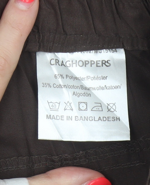 Craghoppers Women’s Brown UK 12 Regular Cargo Tapered Trousers