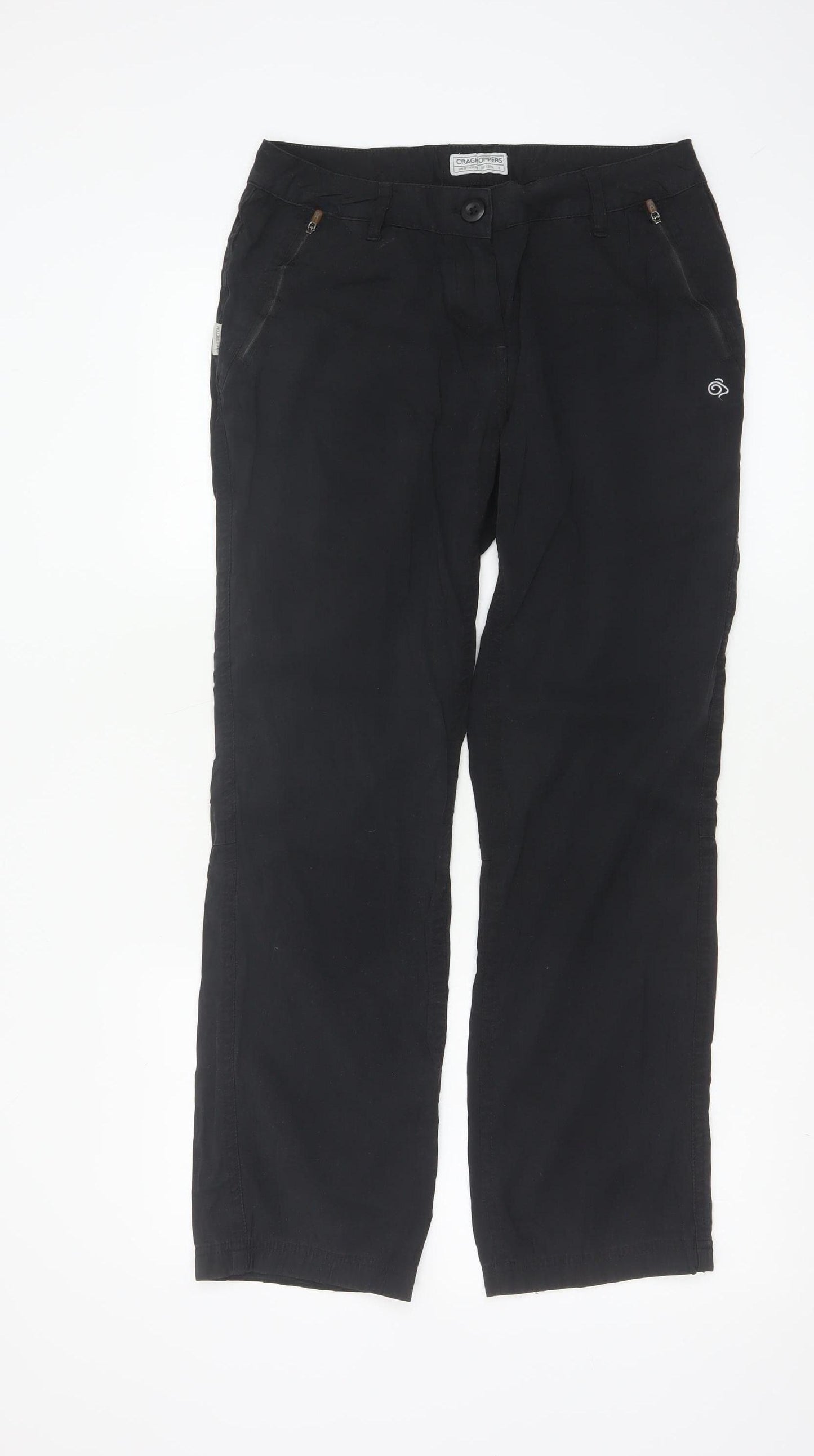 Craghoppers Women’s Black UK 8 Straight Outdoor Walking Trousers
