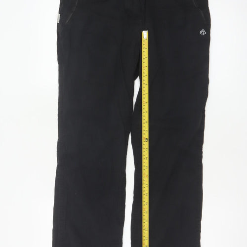 Craghoppers Women’s Black UK 8 Straight Outdoor Walking Trousers