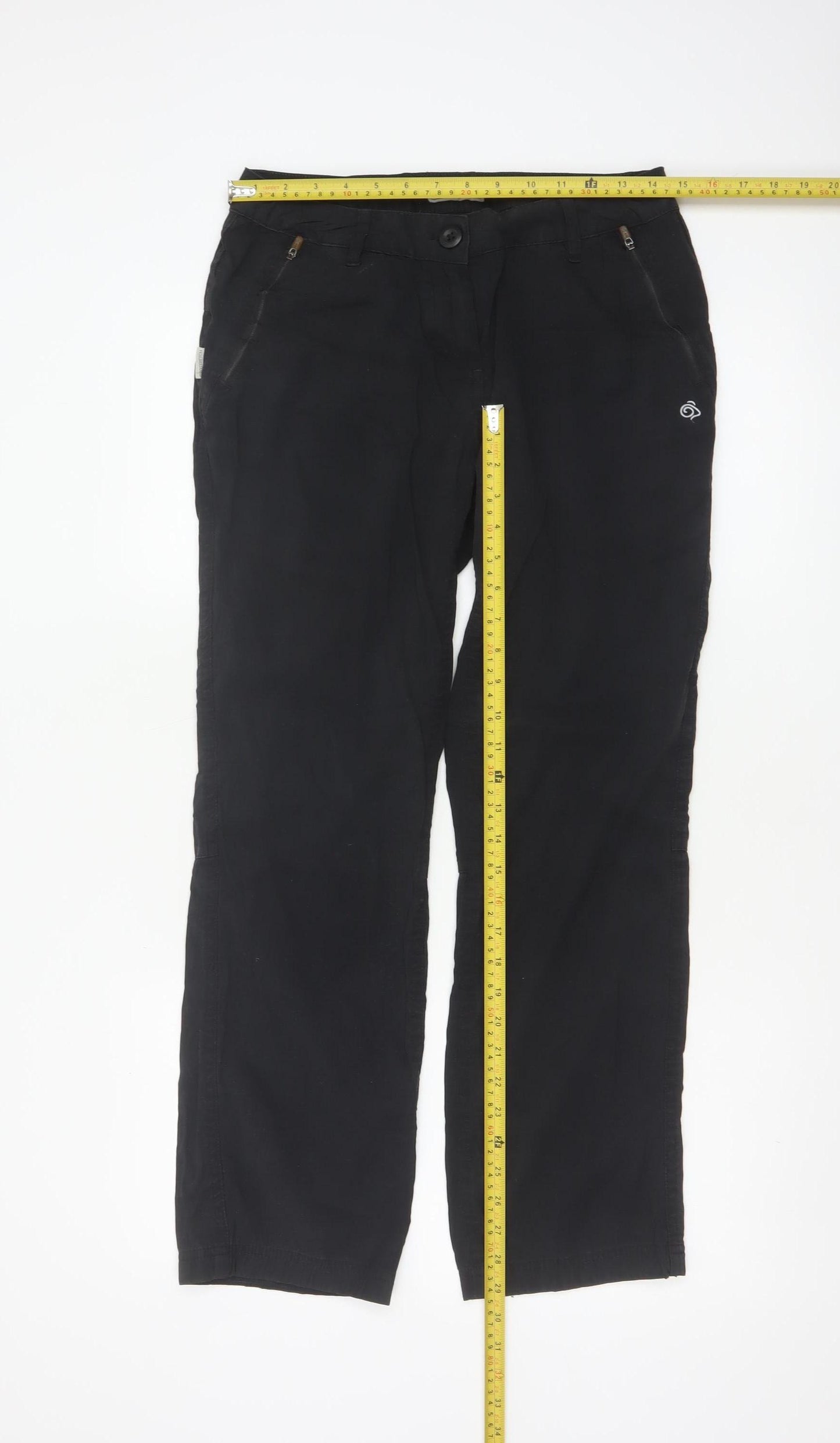 Craghoppers Women’s Black UK 8 Straight Outdoor Walking Trousers