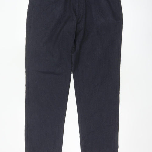 Marks & Spencer Men's Blue 34in 29in Straight Trousers