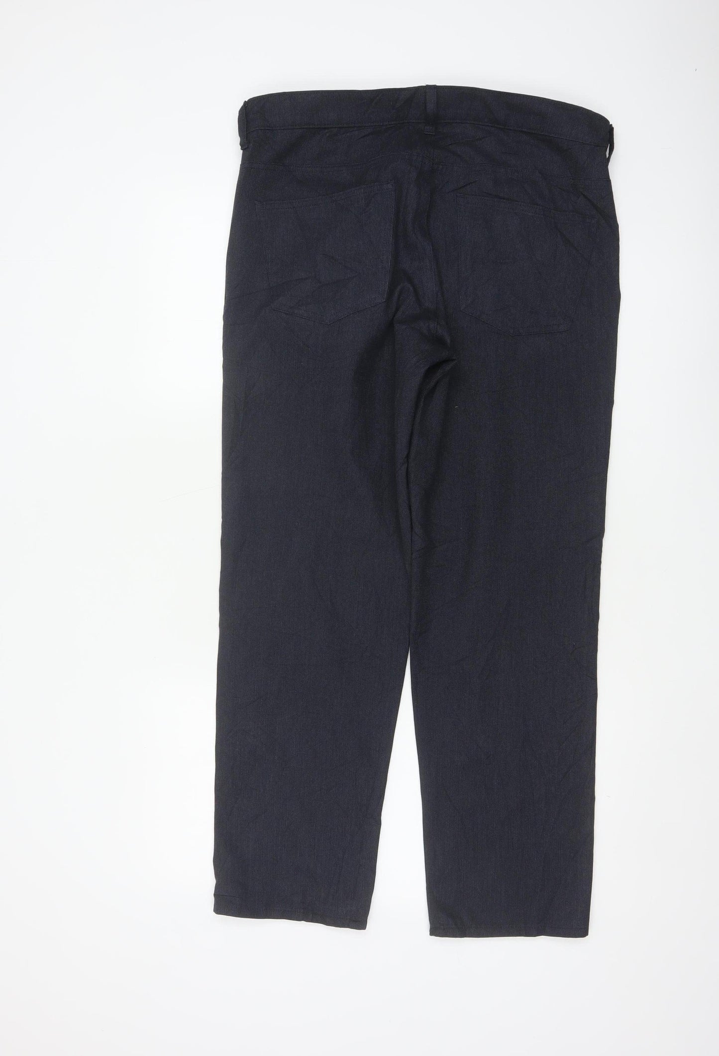 Marks & Spencer Men's Blue 34in 29in Straight Trousers