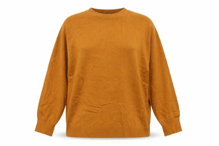 Mango Women’s Orange M Relaxed Raglan Crew Neck Knit Jumper