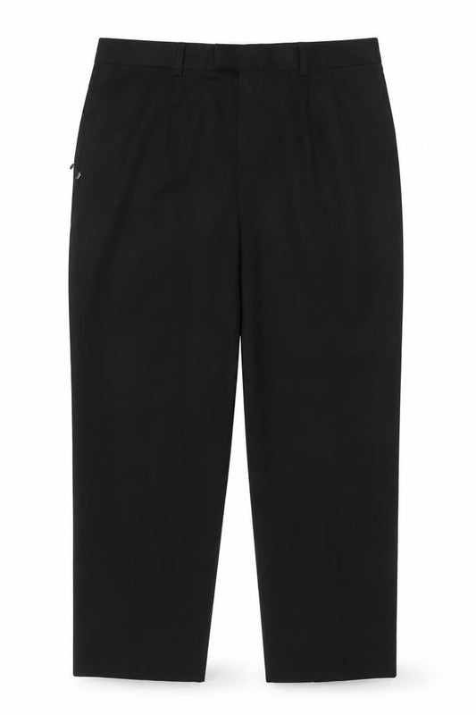 Burton Men's Black 38S Straight Dress Trousers Formal Workwear