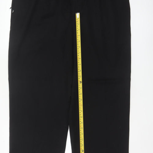 Burton Men's Black 38S Straight Dress Trousers Formal Workwear
