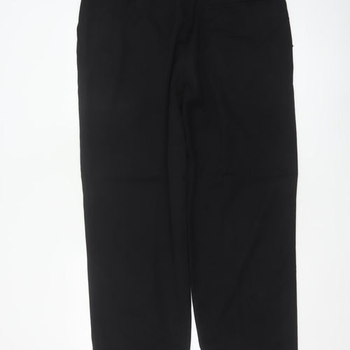 Burton Men's Black 38S Straight Dress Trousers Formal Workwear
