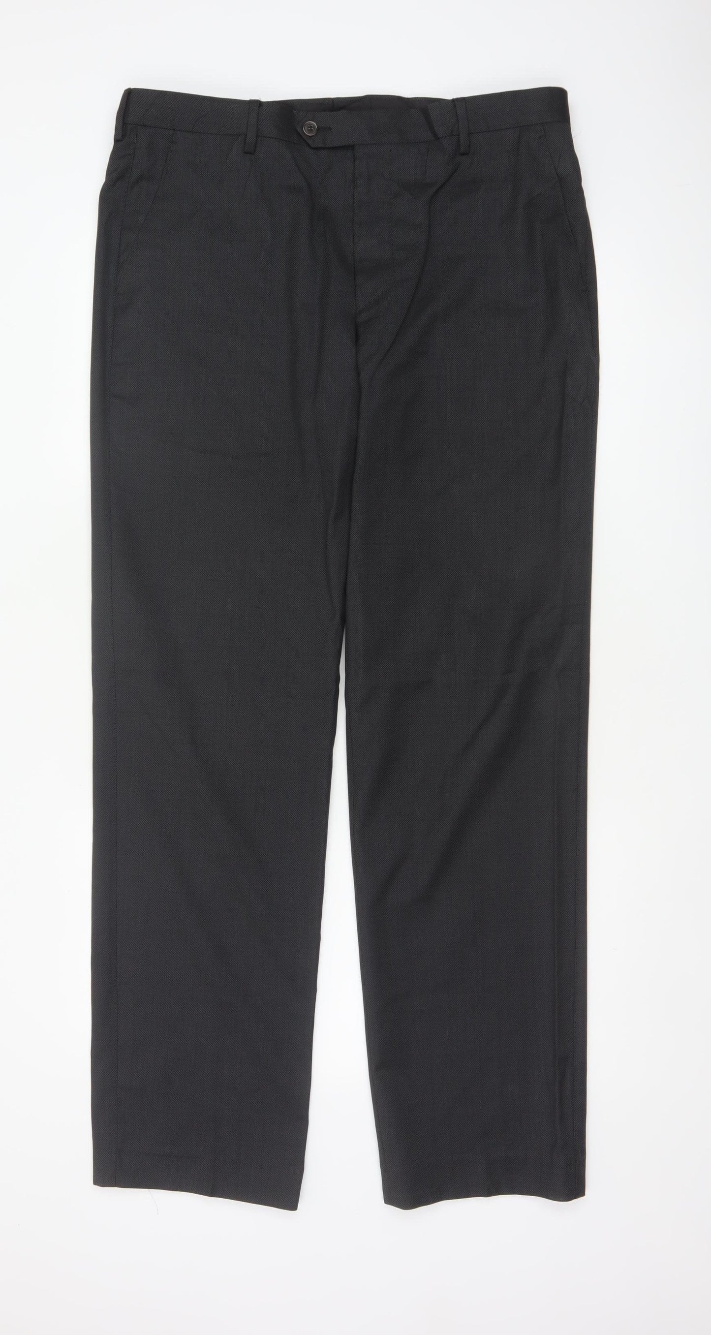 Paul Smith Men Grey Size 30 Wool Straight Dress Trousers Made in Italy