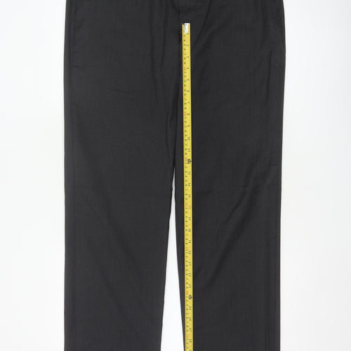 Paul Smith Men Grey Size 30 Wool Straight Dress Trousers Made in Italy