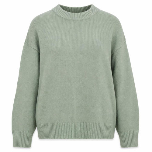 Marks & Spencer Women Green L V-Neck Long Sleeve Knit Pullover Jumper