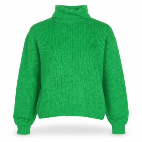 Threadbare Women Green UK 8 Roll Neck Chunky Knit Jumper