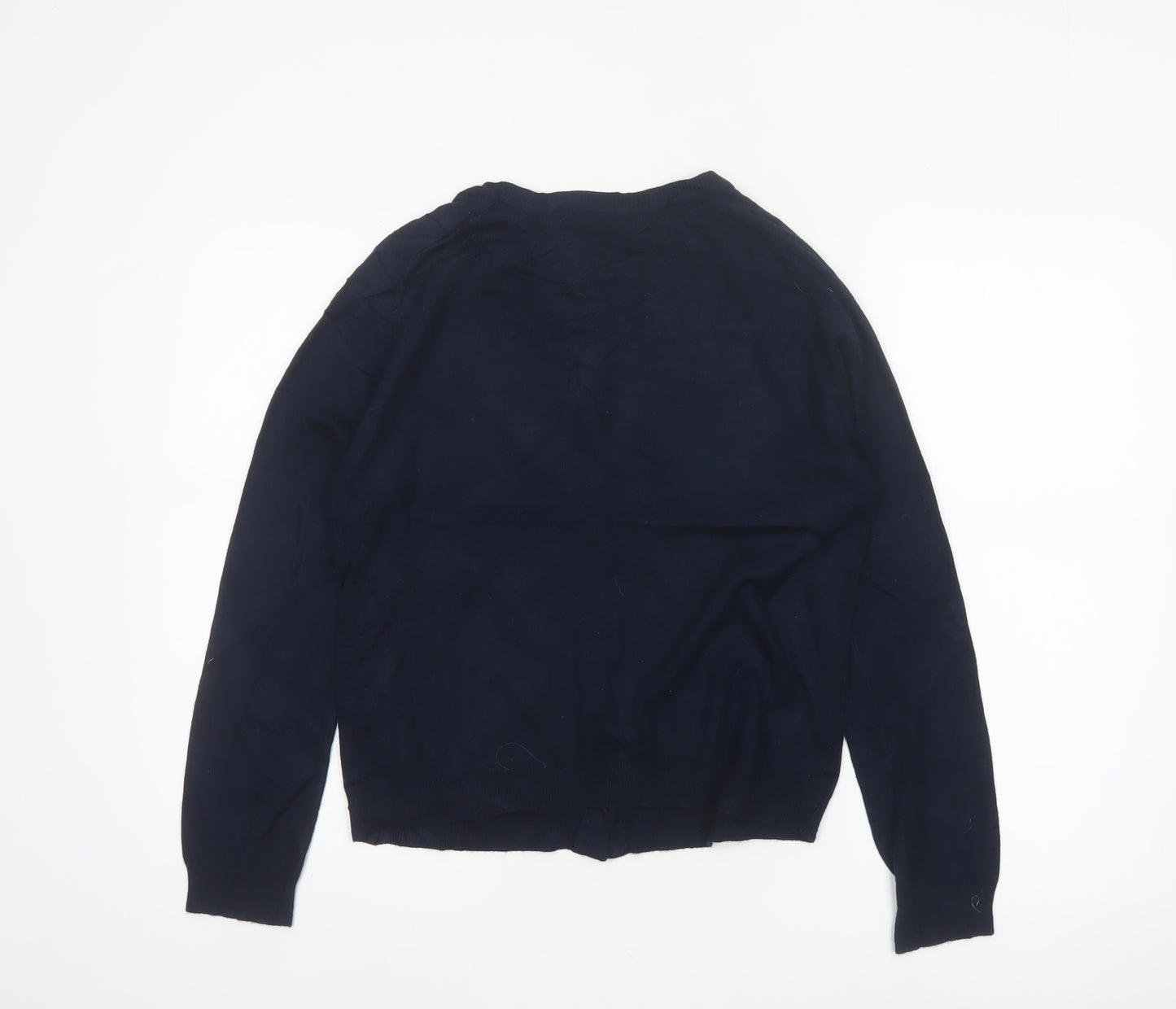 Dorothy Perkins Women Blue UK 12 Button Front Long Sleeve Cardigan