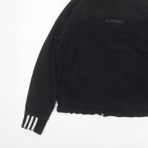 Adidas Women’s Black UK 4 Pullover Fleece High Neck Sweatshirt
