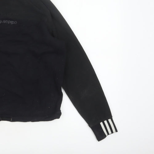 Adidas Women’s Black UK 4 Pullover Fleece High Neck Sweatshirt