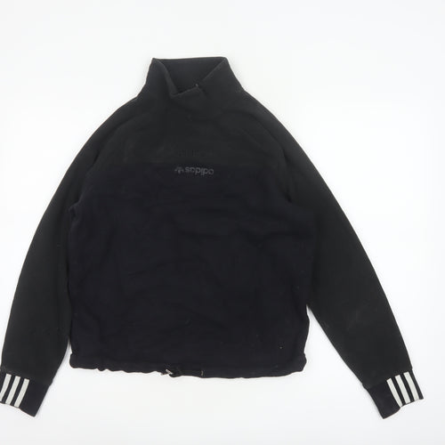 Adidas Women’s Black UK 4 Pullover Fleece High Neck Sweatshirt
