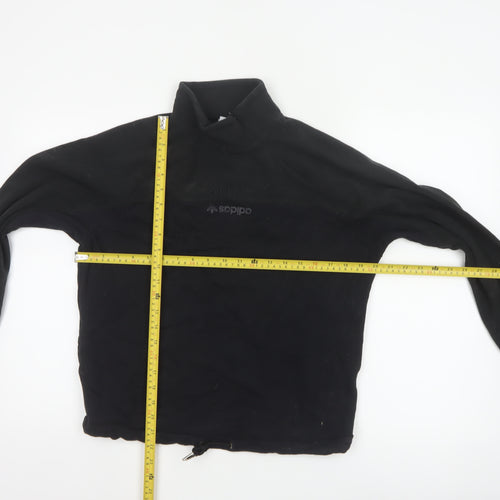 Adidas Women’s Black UK 4 Pullover Fleece High Neck Sweatshirt