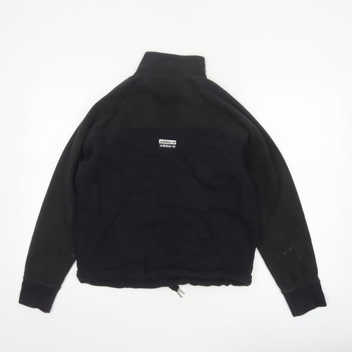 Adidas Women’s Black UK 4 Pullover Fleece High Neck Sweatshirt