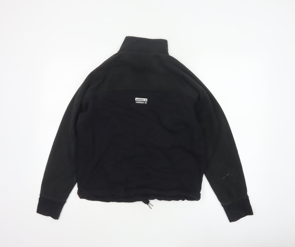 Adidas Women’s Black UK 4 Pullover Fleece High Neck Sweatshirt