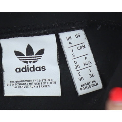 Adidas Women’s Black UK 4 Pullover Fleece High Neck Sweatshirt