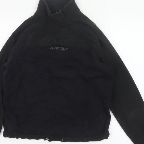 Adidas Women’s Black UK 4 Pullover Fleece High Neck Sweatshirt