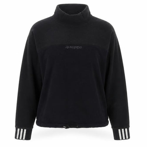 Adidas Women’s Black UK 4 Pullover Fleece High Neck Sweatshirt