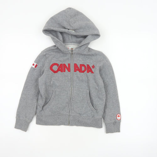 Hudson's Bay Boys Grey 5 Years Canada Olympic Full Zip Hoodie