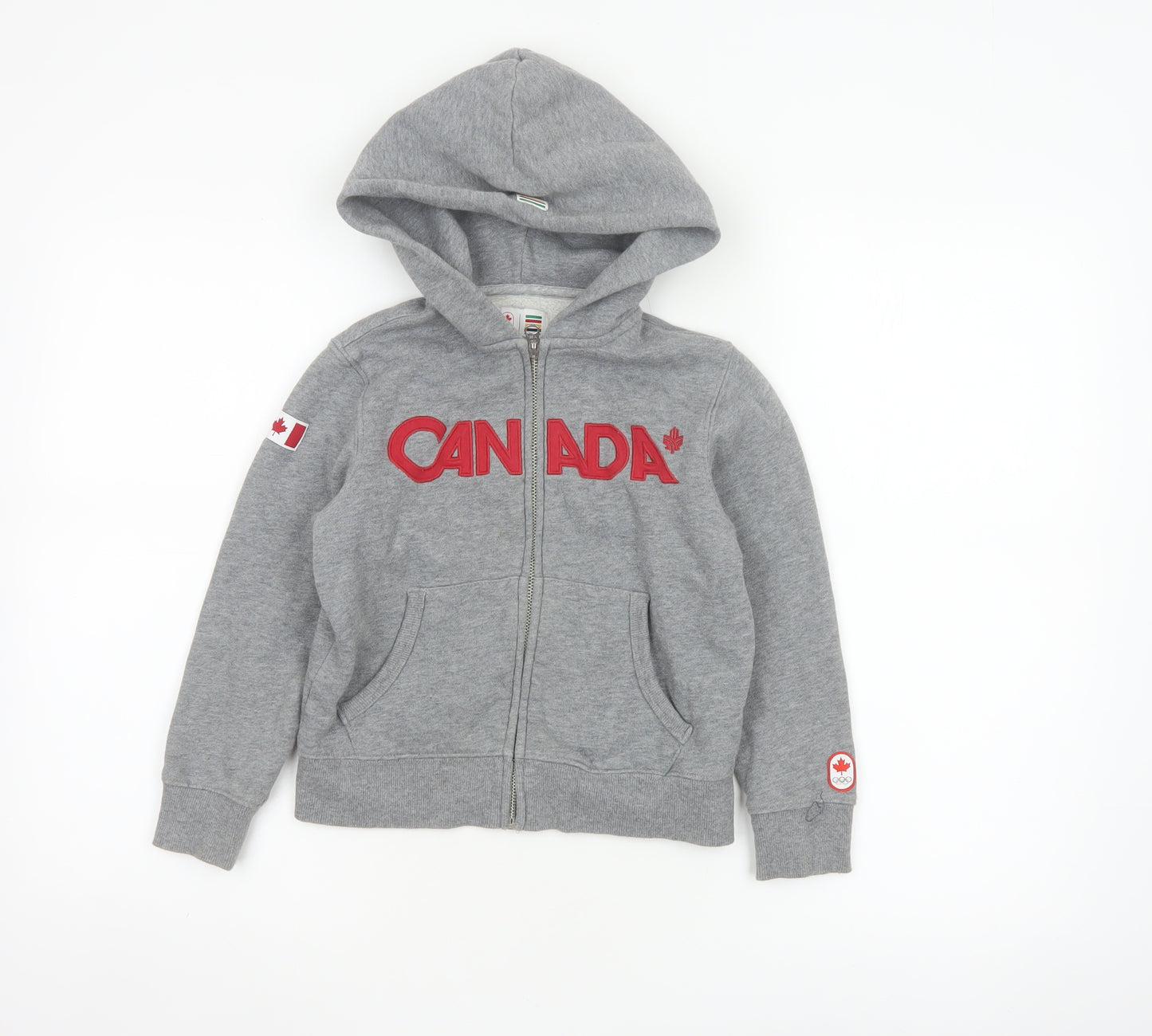 Hudson's Bay Boys Grey 5 Years Canada Olympic Full Zip Hoodie