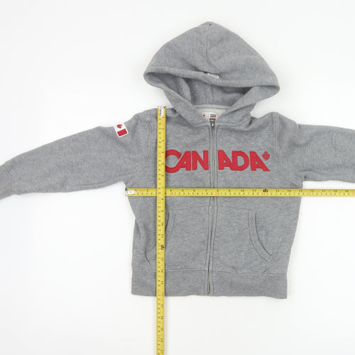 Hudson's Bay Boys Grey 5 Years Canada Olympic Full Zip Hoodie