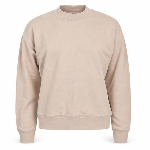 Uniqlo U Women Beige XS Cotton Blend Crew Neck Pullover Jumper