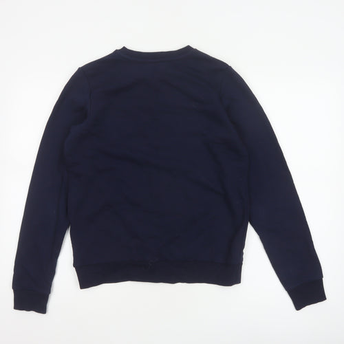 Warehouse Women’s Navy S Merci Logo Pullover Sweatshirt