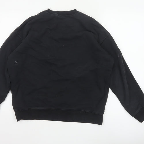 Adidas Women’s Black UK 14 Trefoil Logo Crew Neck Pullover Sweatshirt