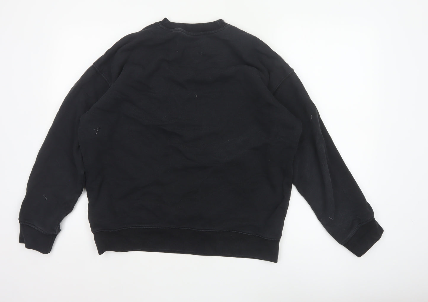 Adidas Women’s Black UK 14 Trefoil Logo Crew Neck Pullover Sweatshirt
