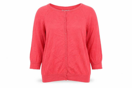 Red Herring Women’s Pink Size 14 Button Knit Cardigan Raglan Long Sleeve