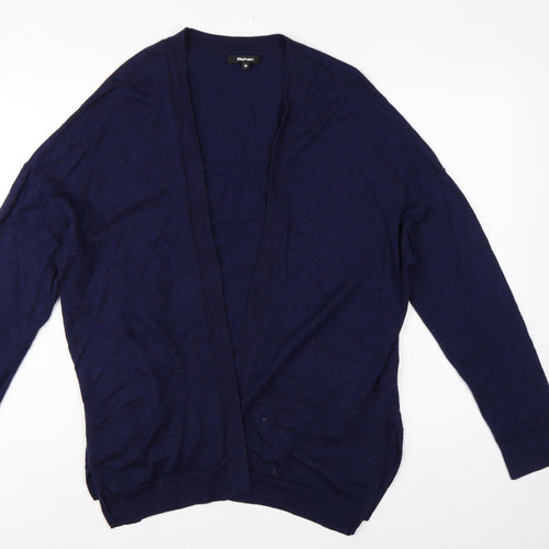 Rohan Women’s Blue Size 18 Merino Wool Open V-Neck Cardigan