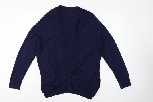 Rohan Women’s Blue Size 18 Merino Wool Open V-Neck Cardigan