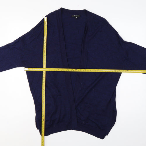 Rohan Women’s Blue Size 18 Merino Wool Open V-Neck Cardigan