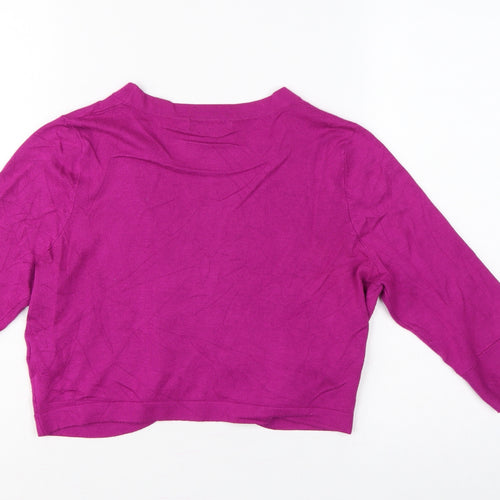 The Collection Debenhams Women’s Pink Open Cardigan UK 12 V-Neck Knit