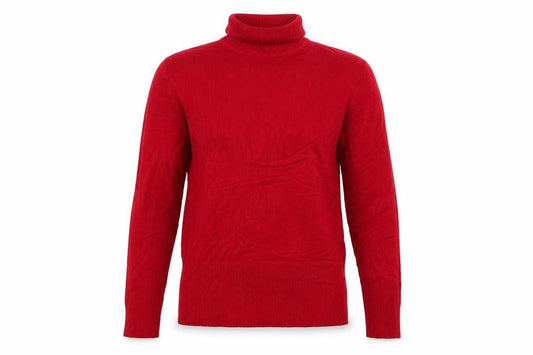 Wallis Women Red UK 10 Roll Neck Long Sleeve Knit Pullover Jumper