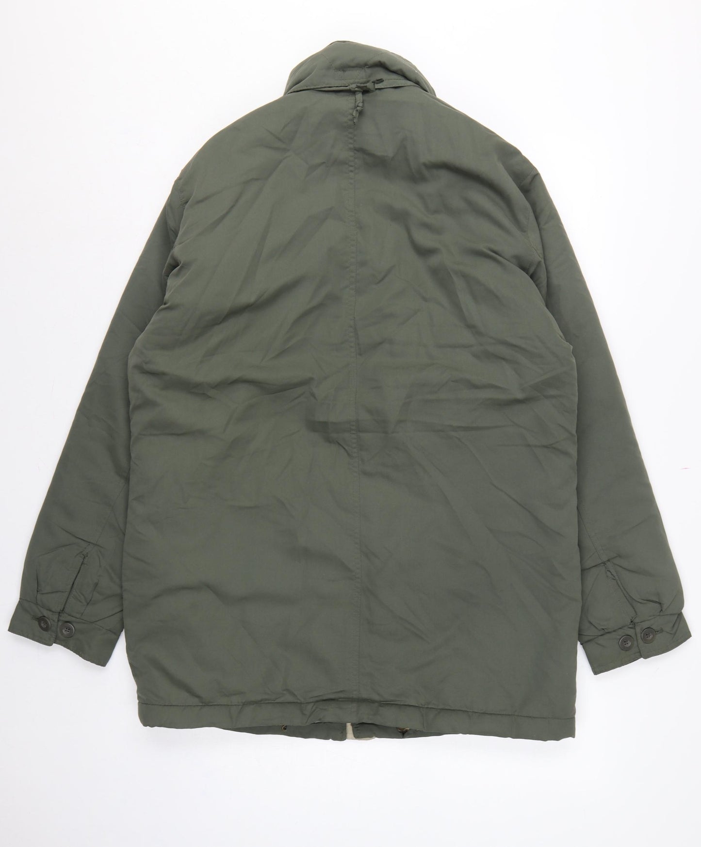 Premier Man Men’s Green M Parka Coat Padded Hooded Utility Jacket