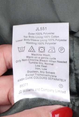 Premier Man Men’s Green M Parka Coat Padded Hooded Utility Jacket