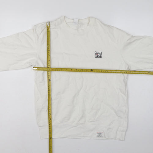 Uniqlo U Keith Haring Unisex White M Pullover Sweatshirt Embroidered