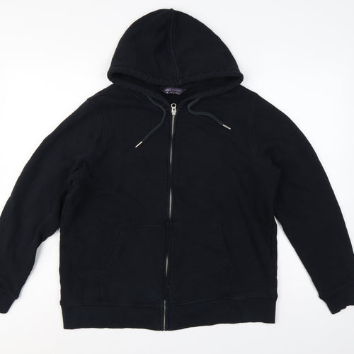 Marks and Spencer Women’s Black Size 18 Full Zip Hooded Hoodie