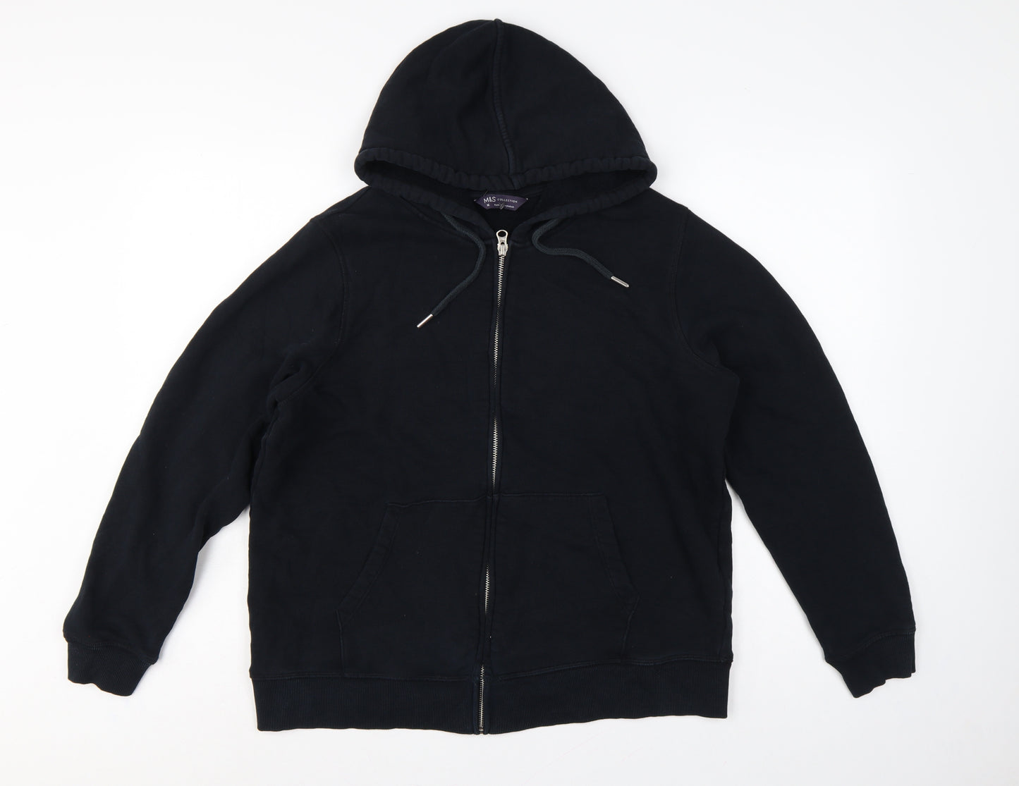 Marks and Spencer Women’s Black Size 18 Full Zip Hooded Hoodie