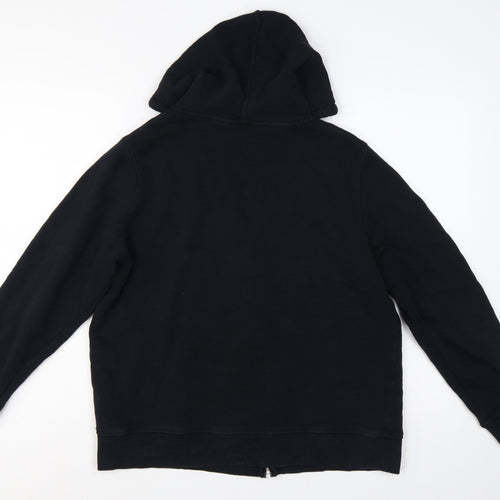 Marks and Spencer Women’s Black Size 18 Full Zip Hooded Hoodie