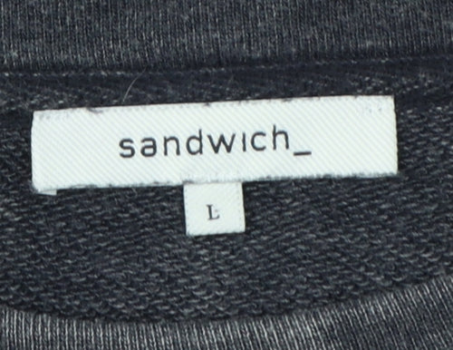 Sandwich_ Women’s Grey Washed Oversized Balloon Sleeve Sweatshirt L