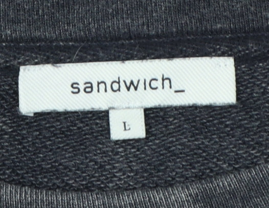 Sandwich_ Women’s Grey Washed Oversized Balloon Sleeve Sweatshirt L